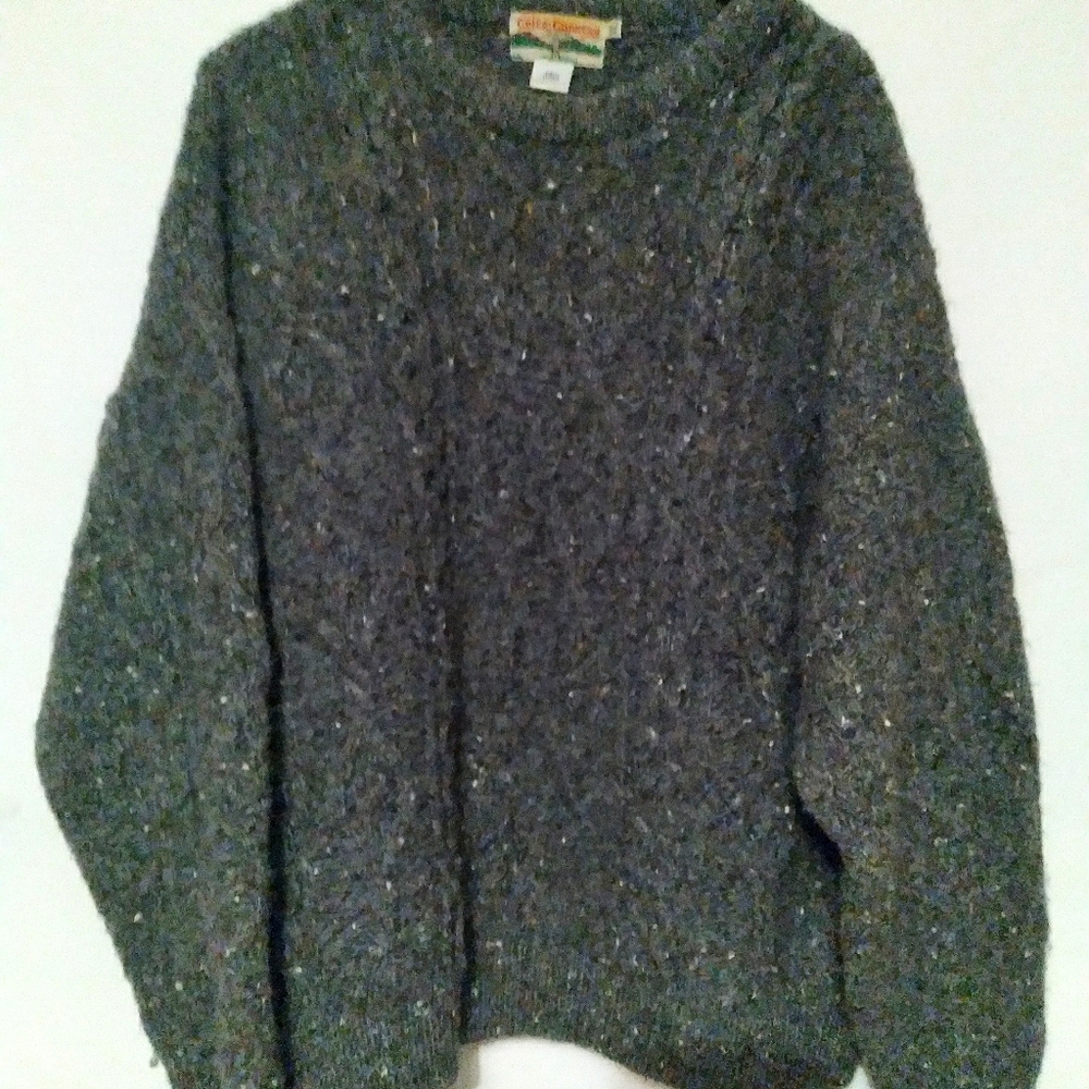 Men'z Celtic Country Ireland 100% Wool Sweater XL